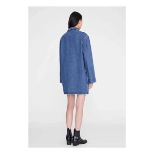 Anine Bing - Denim Mary elbise | Mavi