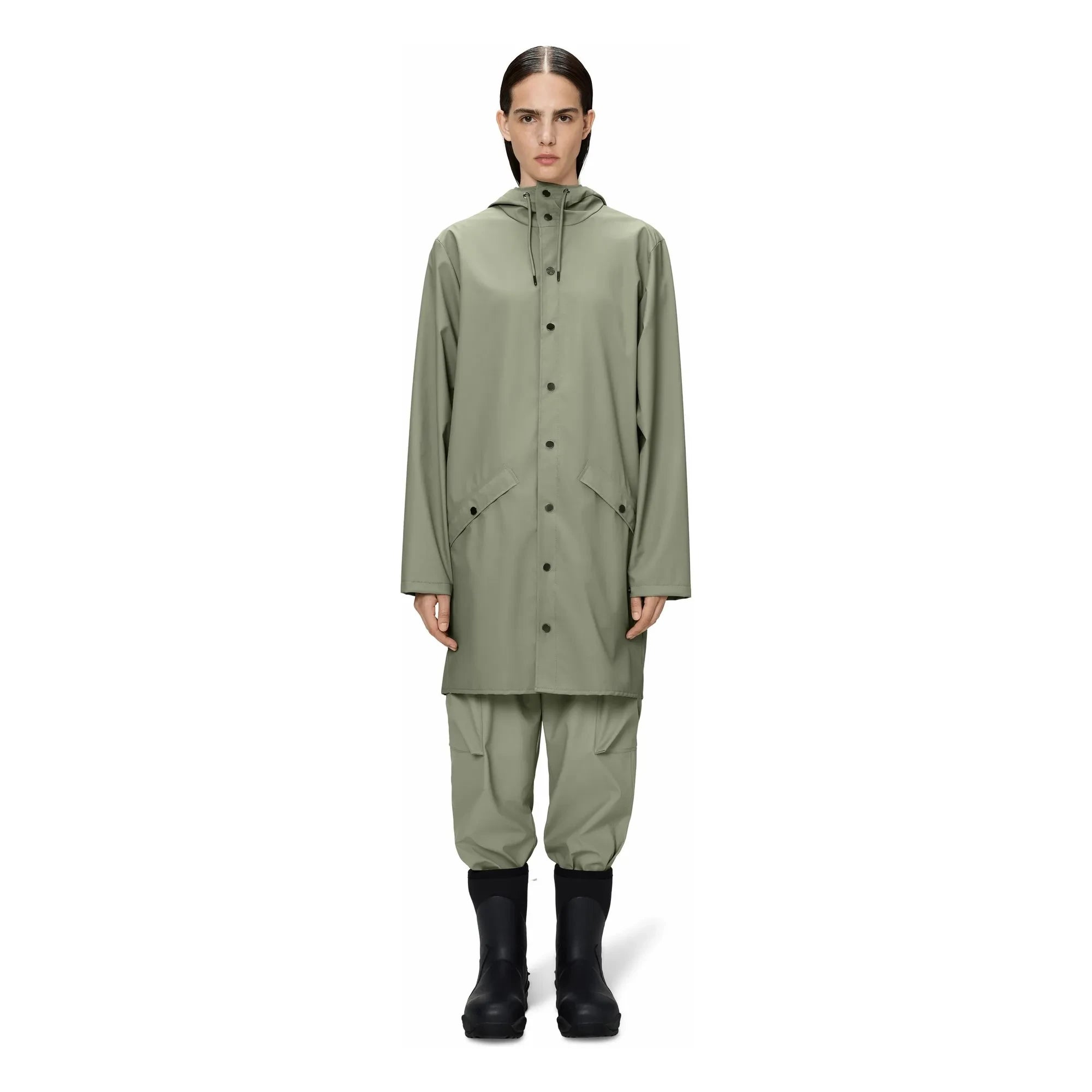 Rains – Langer Mantel W3 | Hellkhaki