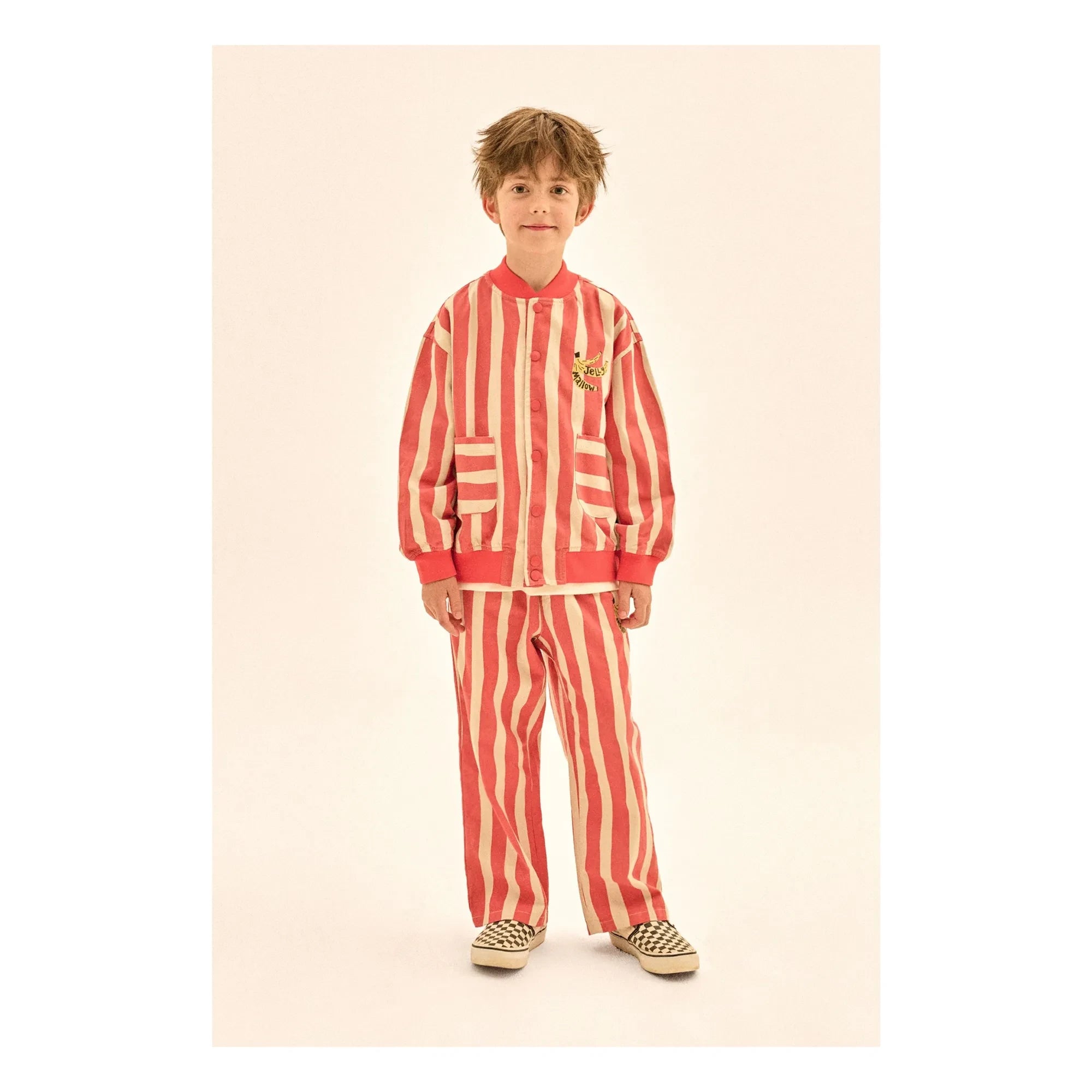 Jelly Mallow - Banana Striped Jacket | Red