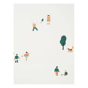 Ferm Living Kids - Park Duvar Kağıdı | Kırık beyaz