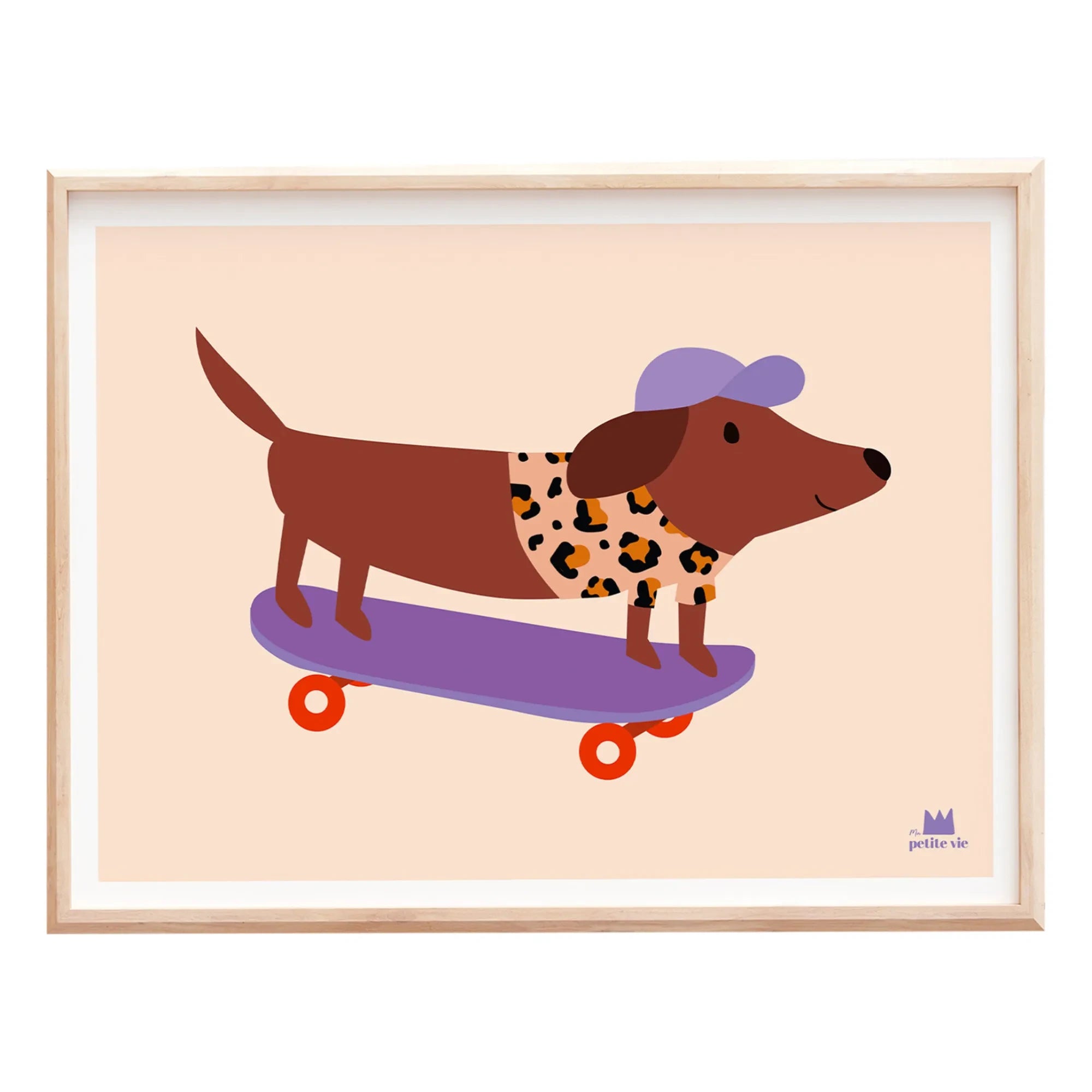 Ma petite vie - Skatender Hund Poster