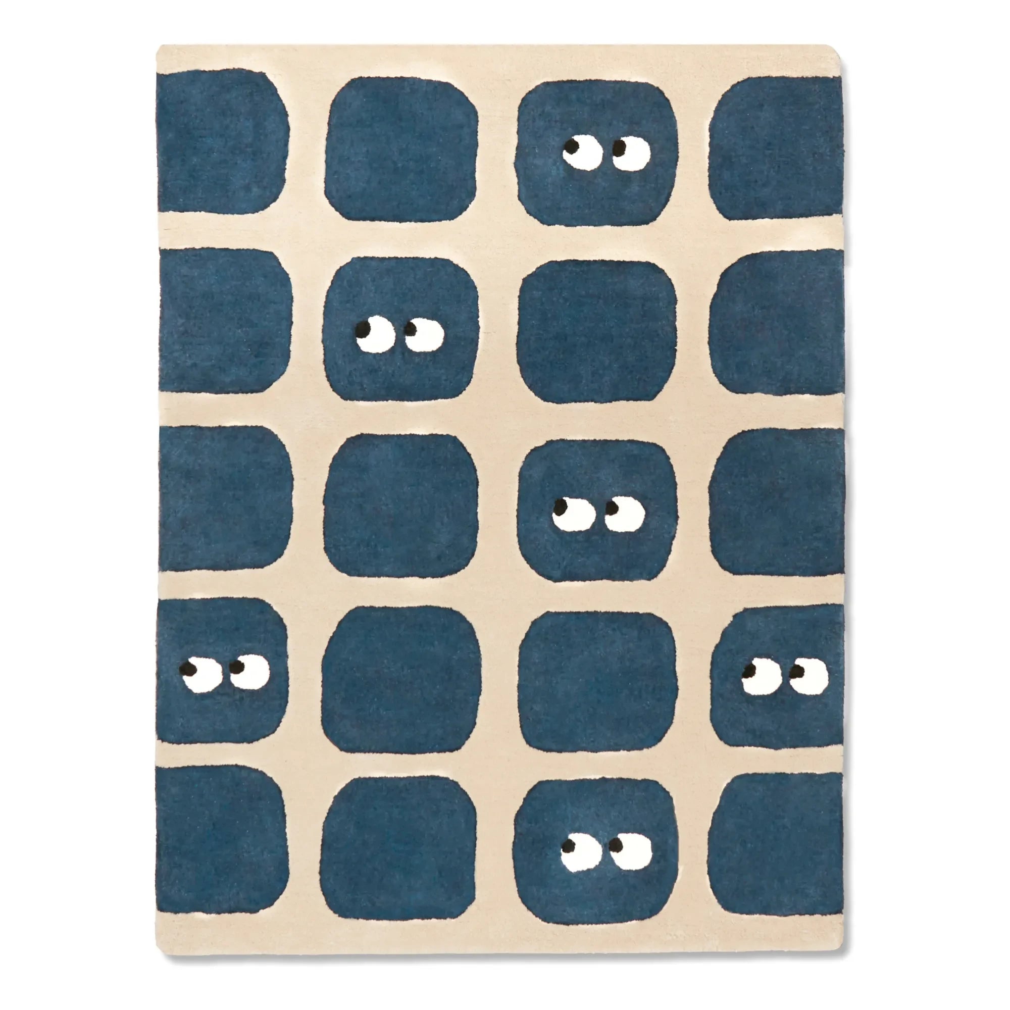 Bleuu-studio - Bidules Teppich | Marineblau