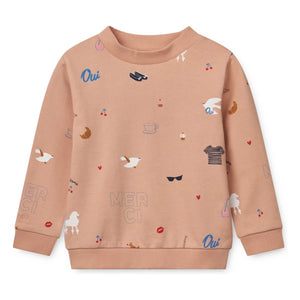 Liewood - Thora Paris Organic Cotton Sweatshirt | Peach