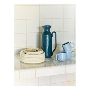 Hay - Barro Terracotta Cups - Set of 2, Rui Pereira | Light Blue