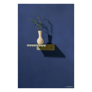 Nobodinoz - Vibes duvar rafı 20x16 cm | Sage