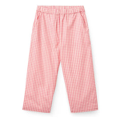 Copenhagen Colors - Pied de Poule organik pamuk pantolon | Pembe