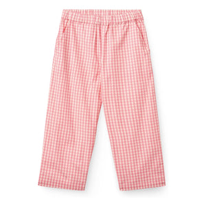 Copenhagen Colors - Pied de Poule organik pamuk pantolon | Pembe