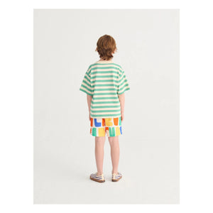 Bobo Choses - Çizgili Bobo Choses T-shirt | Yeşil