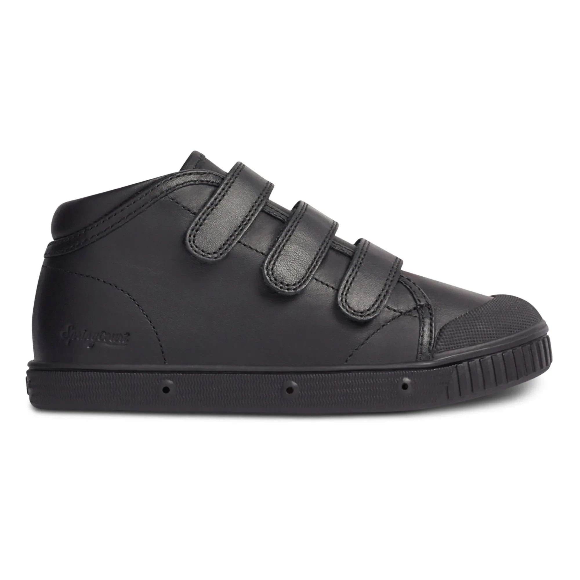 Spring Court - B2 Nappa Yüksek Bilek Cırt Cırtlı Sneaker | Siyah