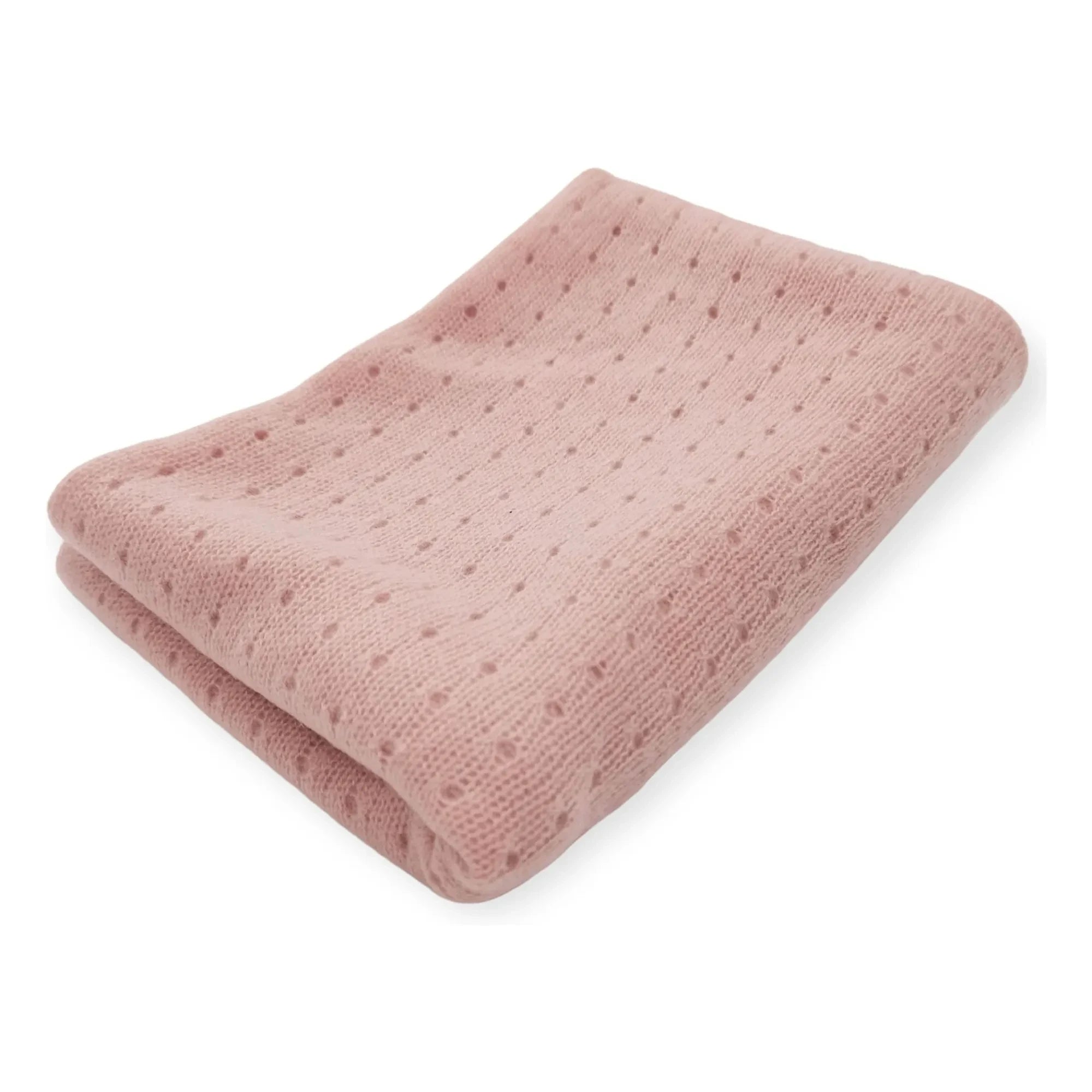 My Little Freckle - Organik Kaşmir Pointelle Battaniye | Pembe