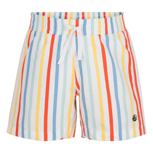 Petit Bateau - Geri Dönüştürülmüş Lifli Çizgili Mayo Şortu | Sarı