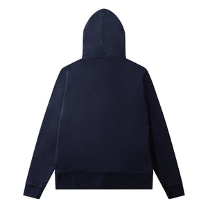 Edmmond Studios - Duck Patch Organic Cotton Zip-up Hoodie | Navy Blue