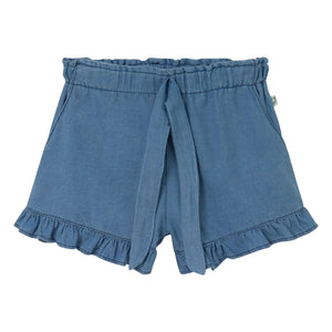 Cozmo - Blaue Jeansshorts mit Sienna-Rüschen