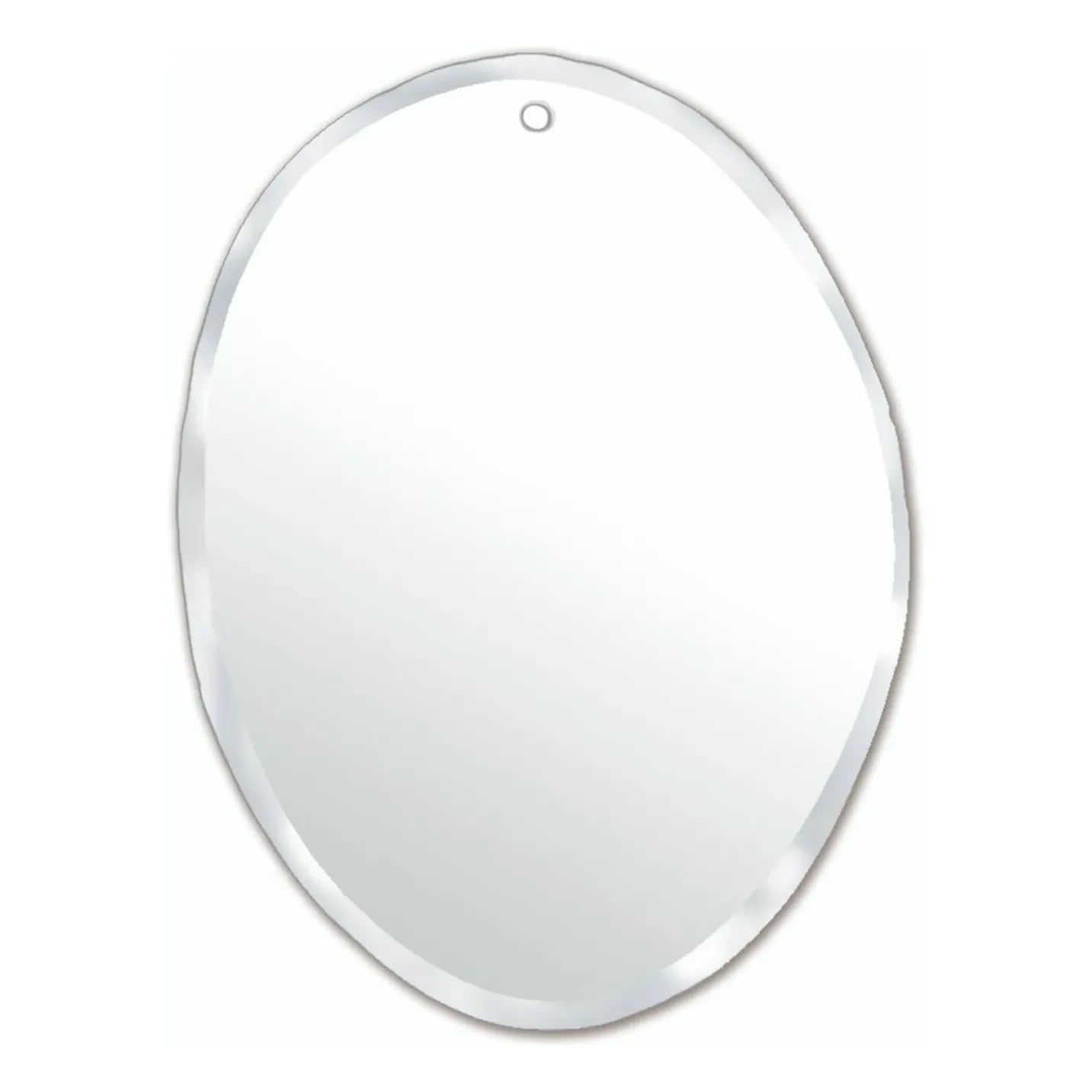 M Nuance – Extra flacher Spiegel mit abgeschrägter Kante – Roh, oval 50x66 cm
