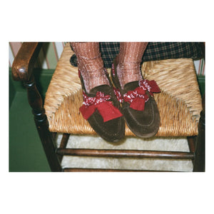 Toral - Nahua Bandana Suede Boat Shoes | Dark Brown