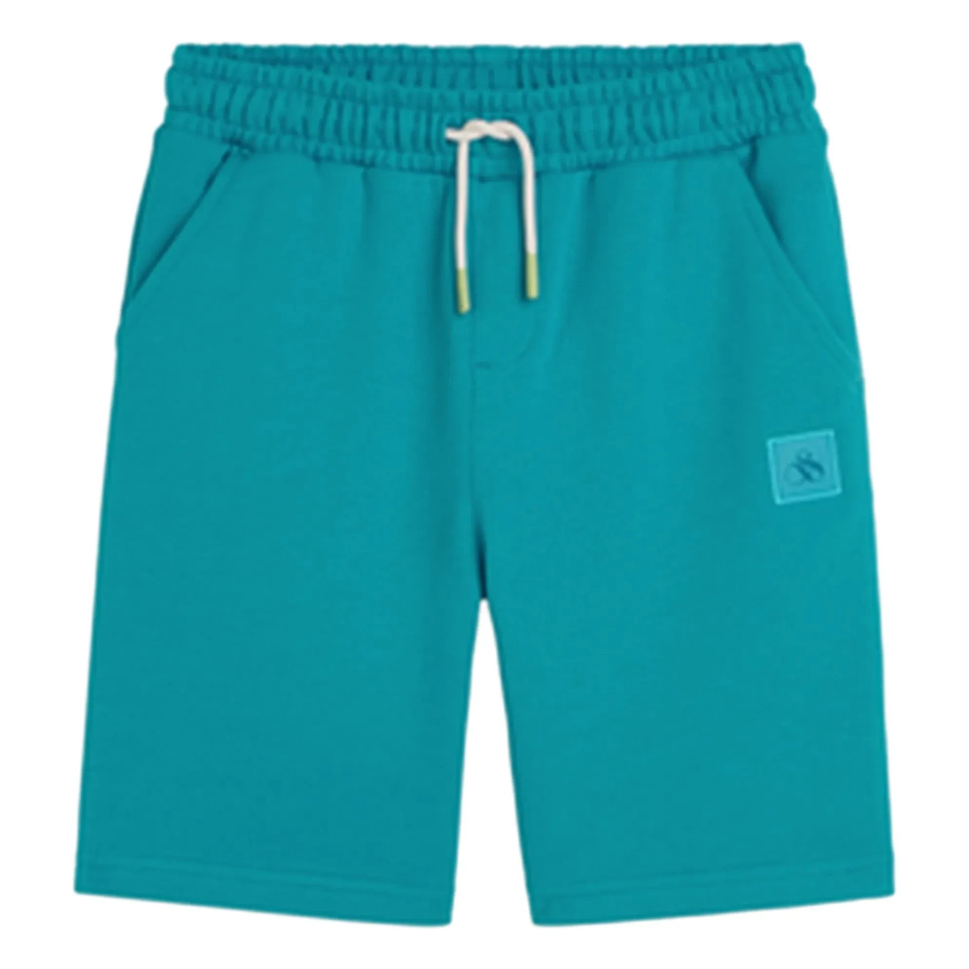 Scotch & Soda - Bio-Baumwoll-Jogger-Shorts mit Logo-Patch | Lagoon Blue