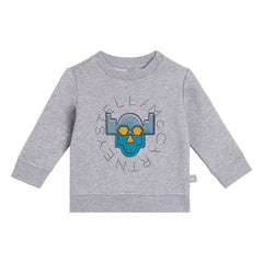 Stella McCartney Kids - Süper kahraman sweatshirt | Gri melanj
