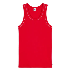 Petit Bateau - Rot geripptes Unterhemd
