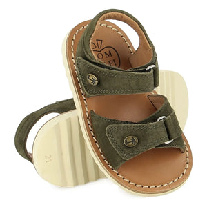Pom d'Api - Waff Easy Nubuk-Sandalen | Khaki