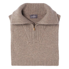 Bompard - Kaschmir-Hemdeinsatz mit Trucker-Kragen | Beige