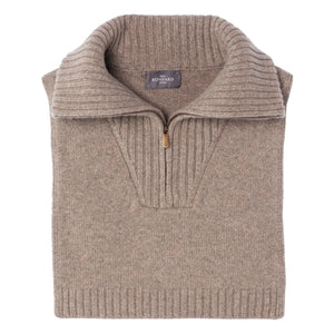Bompard - Kaschmir-Hemdeinsatz mit Trucker-Kragen | Beige