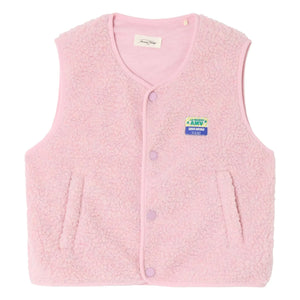 American Vintage - Sherpa Hoktown Sleeveless Jacket | Pale Pink