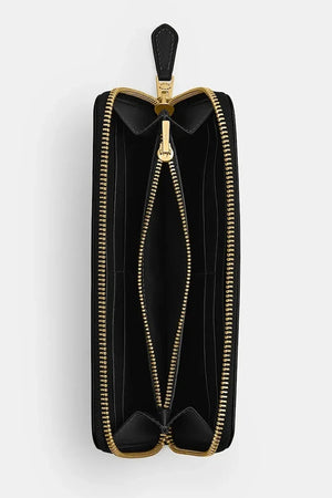 Coach kadın deri cüzdan Accordion Zip