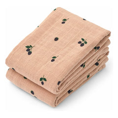 Liewood - Lewis Nappies - 2'li Set | Mini Berry/Pale Tuscany