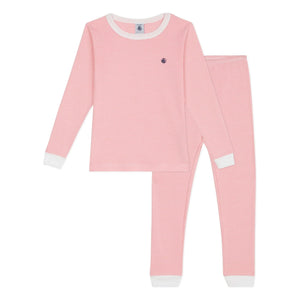 Petit Bateau - Milleraies Schlafanzug aus Bio-Baumwolle mit schmaler Passform und Streifenmuster | Rot