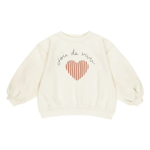Rylee + Cru - Sweatshirt Joie De Vivre | Ecru