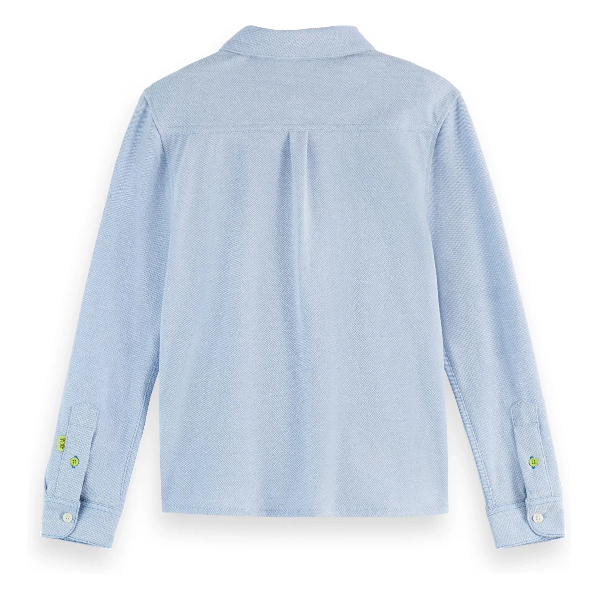 Scotch & Soda - Two-tone pique shirt | Blue
