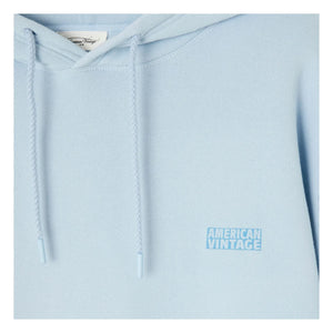 American Vintage - Izubird Kapüşonlu Sweatshirt | Açık Mavi