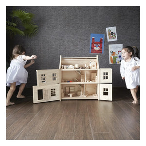 Plan Toys - Ahşap Viktorya Tarzı Bebek Evi