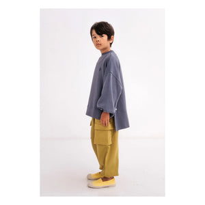 Repose AMS - Box-shaped Organic Cotton Sweatshirt | Charcoal Gray