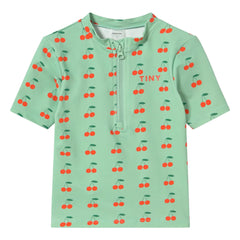 Tinycottons - Kirschbaum UV-Schutz Badeshirt | Grünwasser