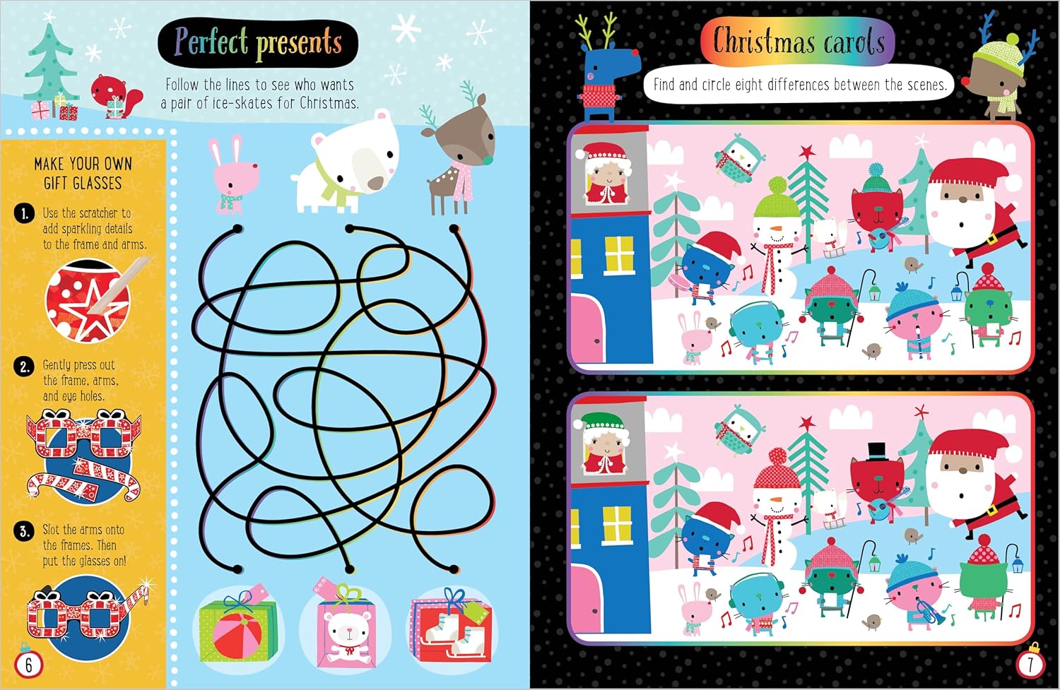 Dinossi - Ogulite i Zasjajte Engleska Božićna Aktivnost Knjiga