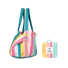 Dock & Bay Everyday Foldable Bag - Coastal Candy-Changing Bags-Coastal Candy-Medium | Natural Baby Shower