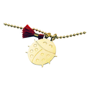 Adorabili - Uğur böceği kolye | Altın