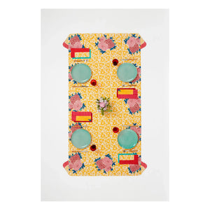 Lisa Corti - Arabesque Tablecloth Corolla | Yellow