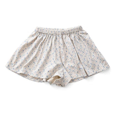 Soor Ploom - Floral Pattern Short Shorts | White