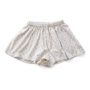 Soor Ploom - Floral Pattern Short Shorts | White