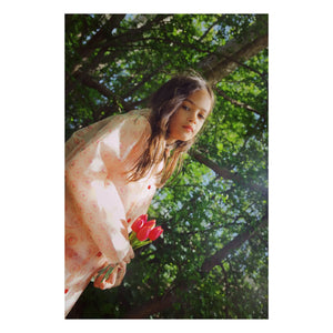 Flöss - Yağmurluk Iris Hearts | Soluk Pembe