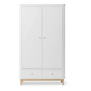 Oliver Furniture - 2 Kapılı Meşe Gardırop | Beyaz
