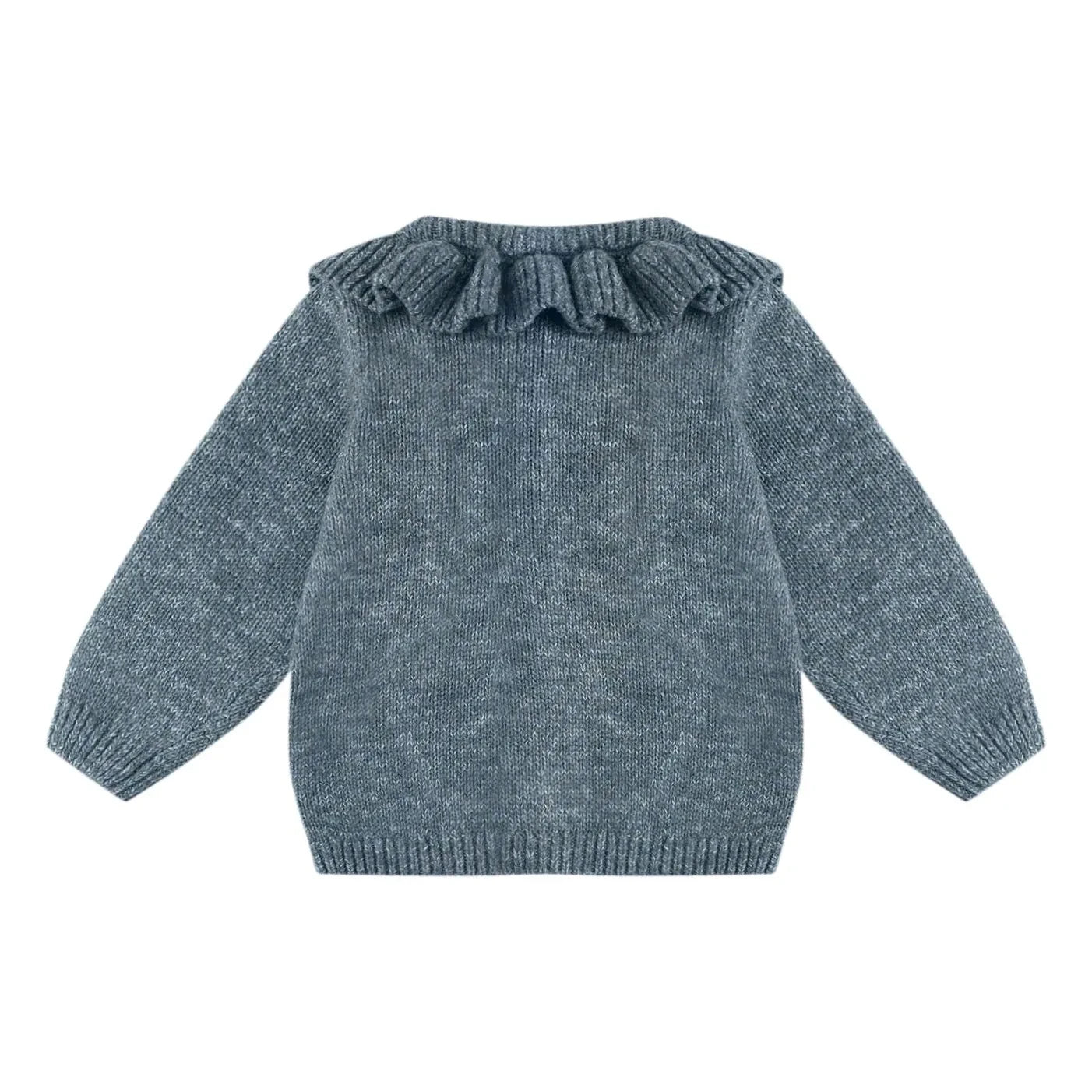 Quincy Mae - Bio-Strickjacke | Grau-Blau