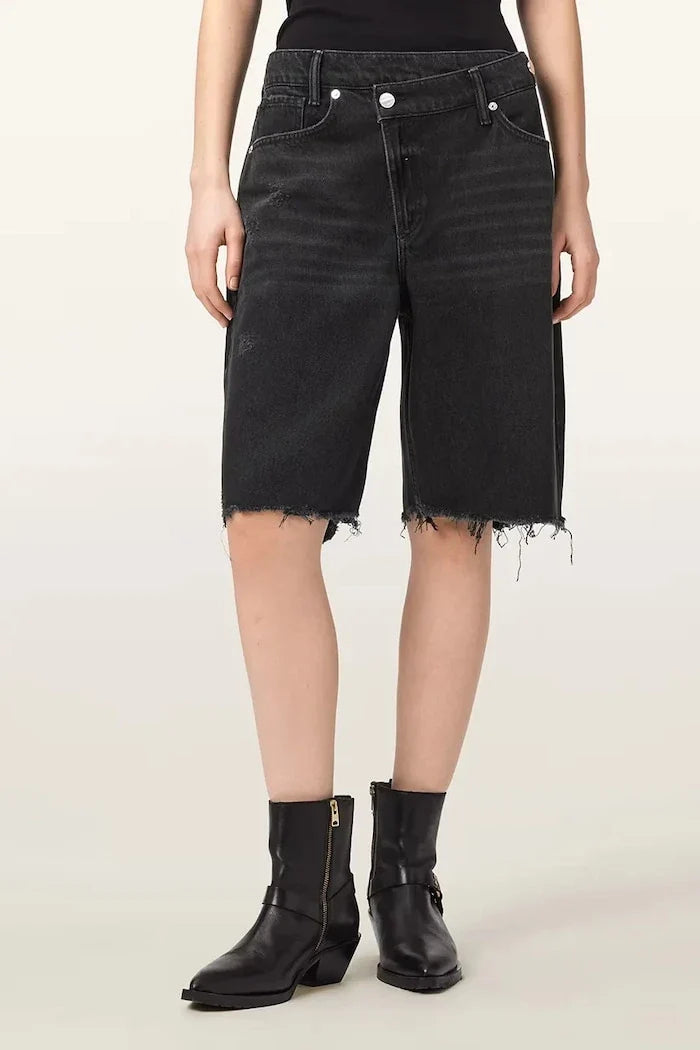 AllSaints Kadın Denim Kısa Şort AKI