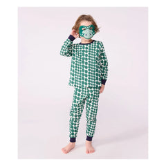 Petit Bateau - Crocodile Pajama and Mask Set | Green