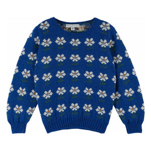 Emile et Ida - Marguerite Wool Sweater | Royal Blue