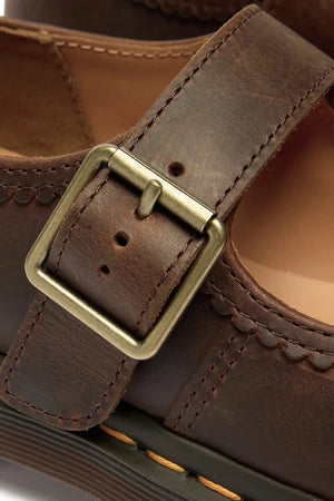Dr. Martens Deri Mary Jane Çiçekli Babet