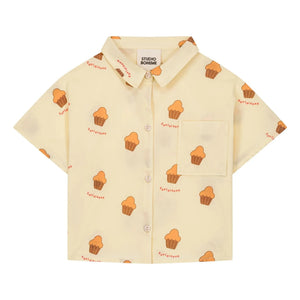 Studio Bohème - Voile Brioches organic cotton shirt | Light yellow