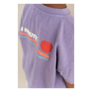 Jenest - Oversize T-shirt Ben En Route Organik pamuk | Mor
